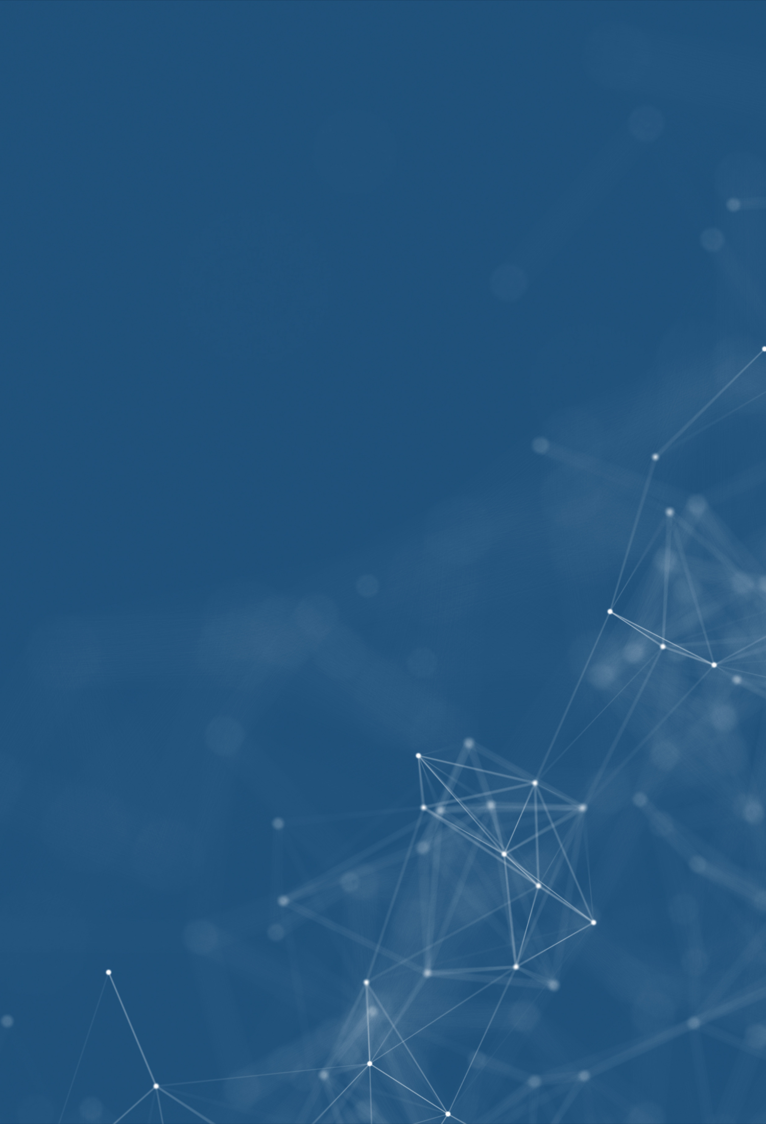 An abstract representation of data, white lines on a light blue background