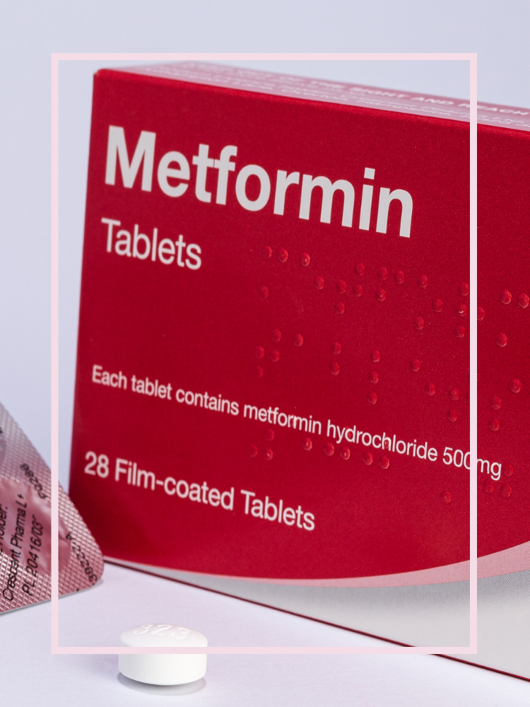 A package of Metformin tablets