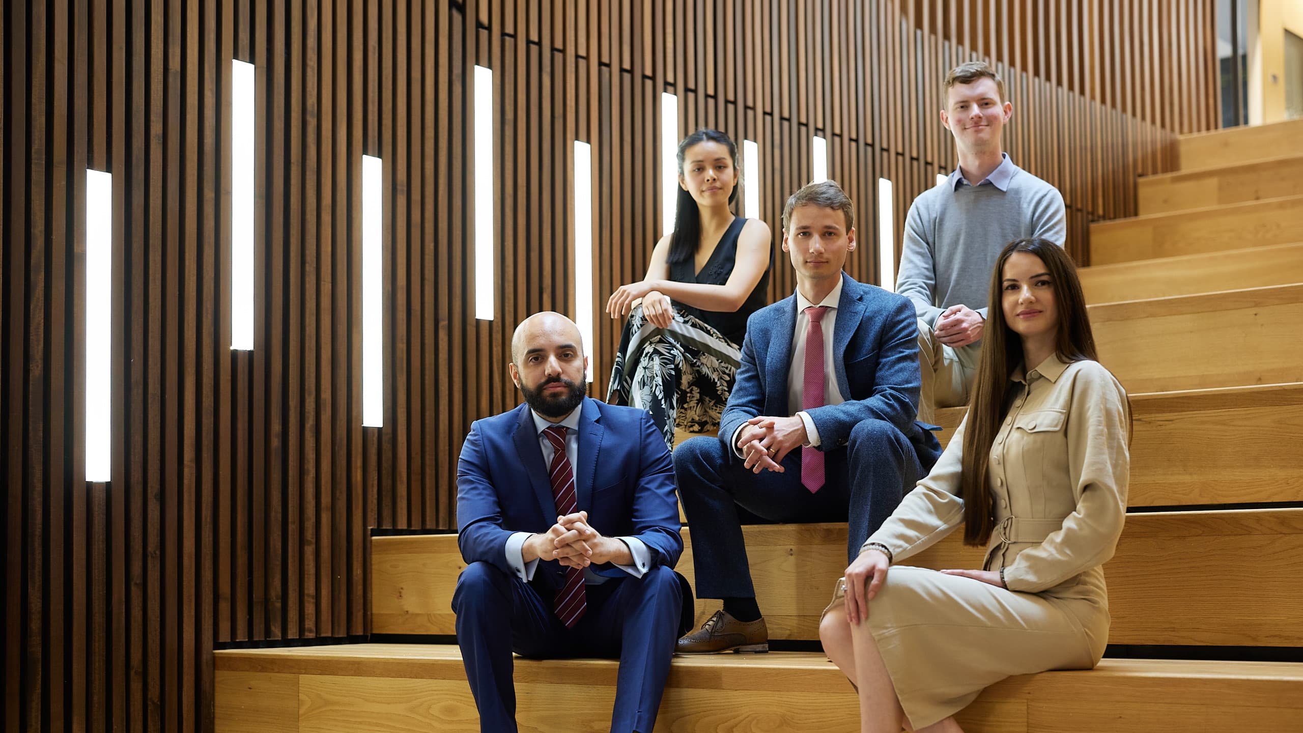 Ramy Aboushelbaya, Wenmiao Yu, Marko von der Leyen, George Dunlop and Zhanet Zaharieva.